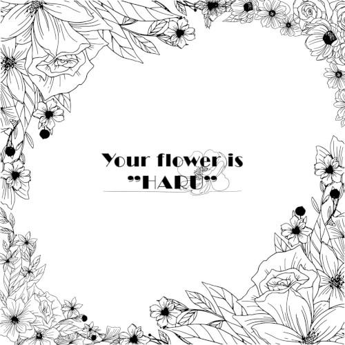 Your flower is "HARU"