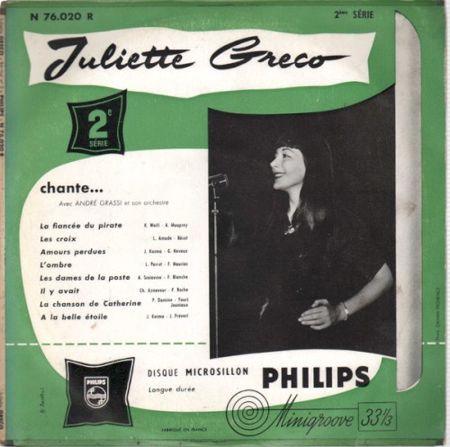 Juliette Gréco chante… – 2e série