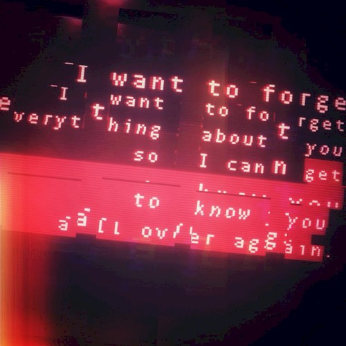 i want to forget everything about you so i can get to know you all over again.