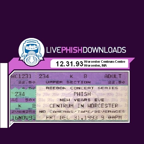 Phish &ndash; 1993-12-31: Worcester Centrum Centre, Worcester, MA, USA