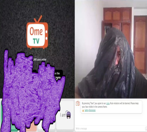 Masturbating on OmeTV
