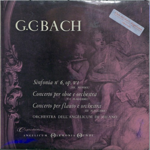Sinfonia n° 6, op. VI, Sol mineur / Concerto pour hautbois et orchestre, Fa majeur / Concerto pour flûte et orchestre, Ré majeur