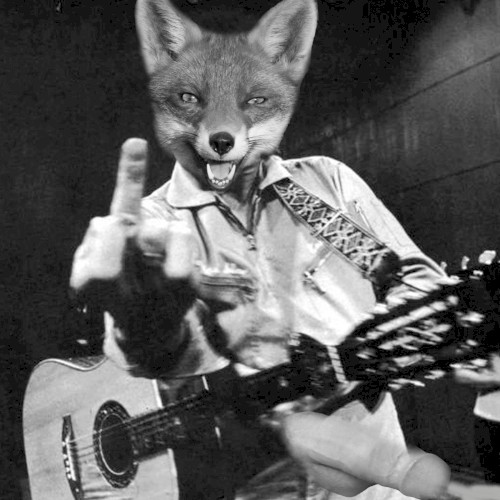 Pissing on the floor, The Fox paws off to Johnny Cash while starting a pissing contest