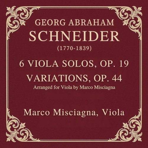 6 Solos for Viola, op. 19 / Variations, op. 44 (arr. Misciagna)