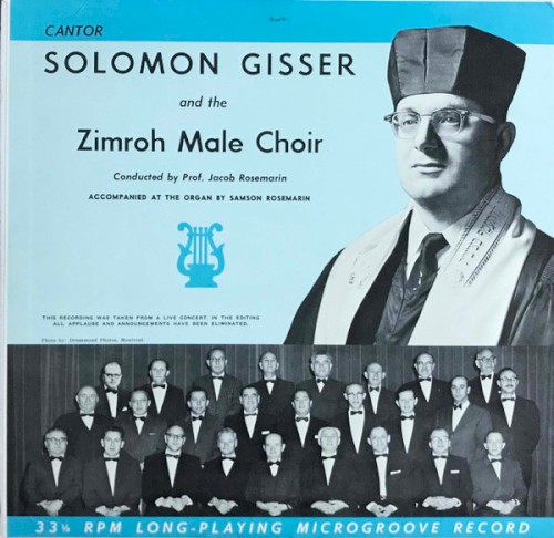 Cantor Solomon Gisser and the Zimroh Male Choir