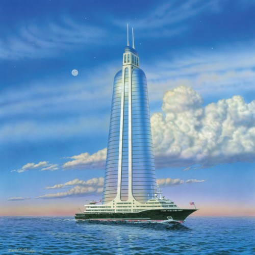 Skyscraper On A Megayacht