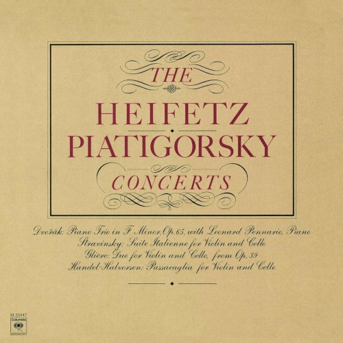 Dvořák: Piano Trio no. 3 / Stravinsky: Suite Italienne / Glière: Prelude / Handel: Passacaglia