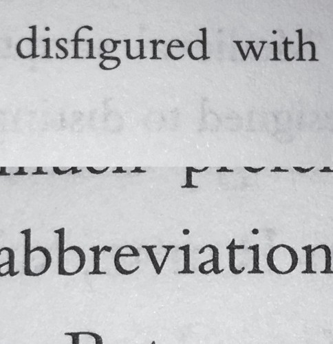 Disfigured With Abbreviations