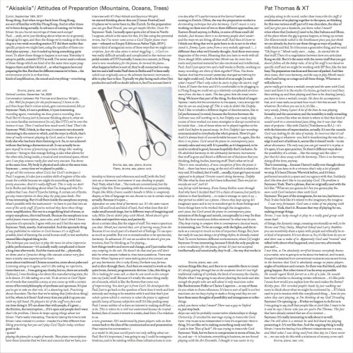 "Akisakila" / Attitudes of Preparation (Mountains, Oceans, Trees)