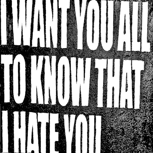 i want you all to know that i hate you
