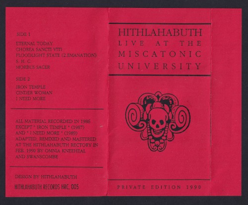 Live At The Miscatonic University
