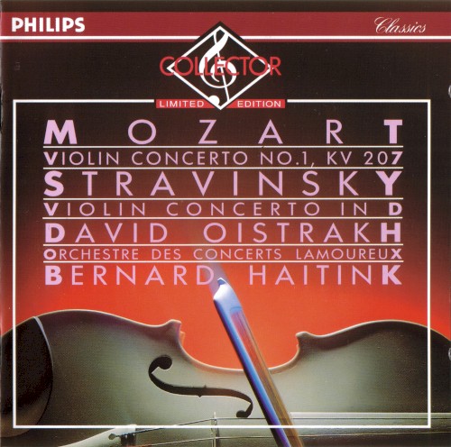Mozart: Violin Concerto no. 1, KV 207 / Stravinsky: Violin Concerto in D