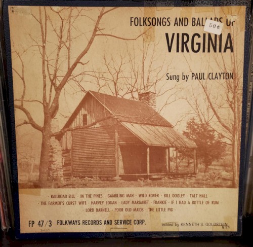 Folksongs And Ballads Of Virginia
