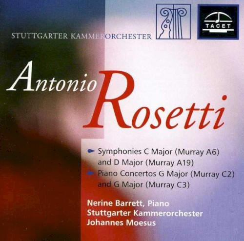 Symphonies C major (Murray A6) and D major (Murray A19) / Piano Concertos G major (Murray C2) and G major (Murray C3)