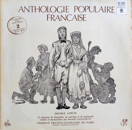 Anthologie populaire française - 22 chansons de fiançailles, de mariage et de malmariés