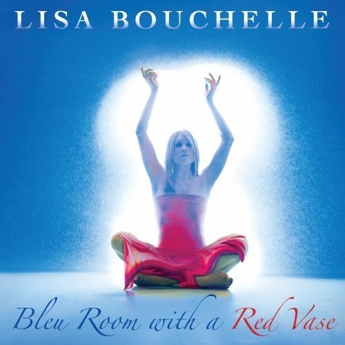 Bleu Room With a Red Vase