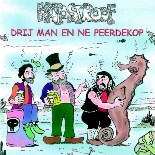 Drij man en ne peerdekop