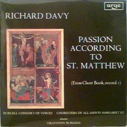 Passion According to St. Matthew