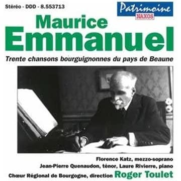 Trente chansons bourguignonnes du pays de Beaune