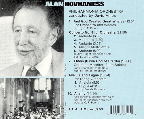 And God Created Great Whales / Concerto no. 8 for Orchestra / Anahid / Elibris / Alleluia and Fugue