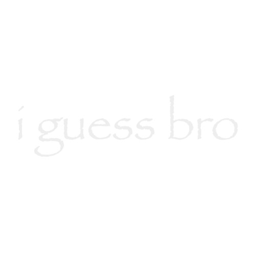 i guess bro