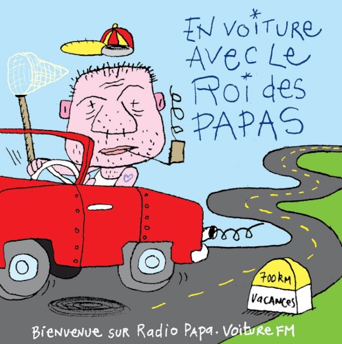 En voiture avec le Roi des papas