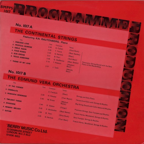 Programme Production Number 17