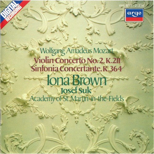Violin Concerto no. 2, K. 211 / Sinfonia Concertante, K. 364Sinfonia Concertante / Violin Concerto No. 2