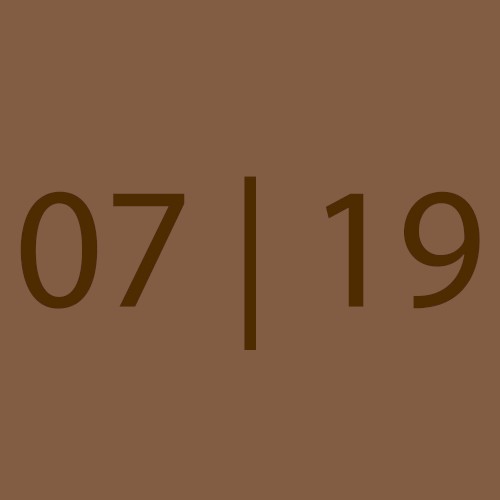 Calendar - 07 | 19