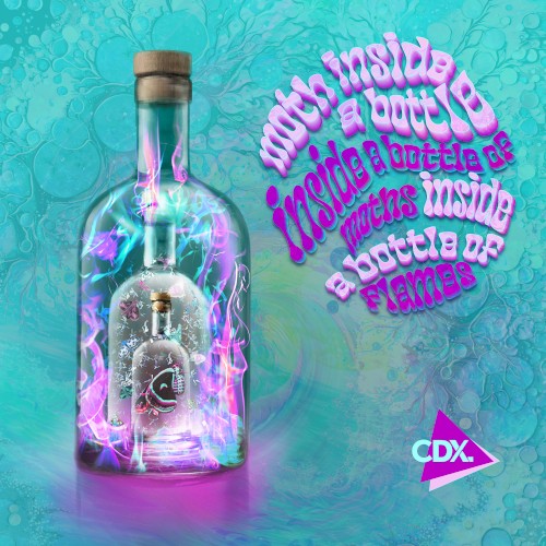 moth inside a bottle inside a bottle of moths inside a bottle of flames