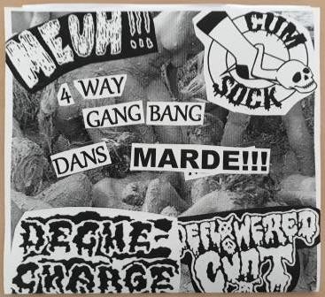 4 way gang bang dans marde !!!