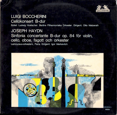 Luigi Boccherini: Cellokonsert B-dur / Joseph Haydn: Sinfonia Concertante B-dur op. 84 för violin, cello, oboe, fagott och orkester