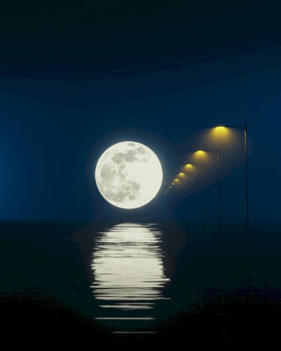 In the Wake of a Descending Moon