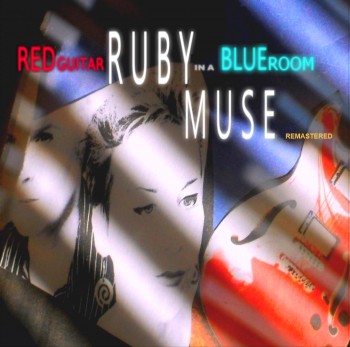 Red Guitar In A Blue Room