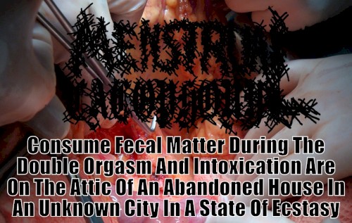 Consume Fecal Matter During the Double Orgasm and Intoxication Are on the Attic of an Abandoned House in an Unknown City in a State of Ecstasy