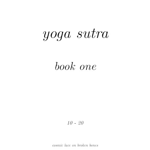 Yoga Sutra - Book One