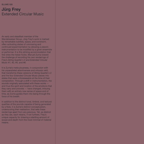 Jürg Frey &ndash; Extended Circular Music