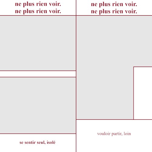 se sentir seul, isolé/vouloir partir, loin