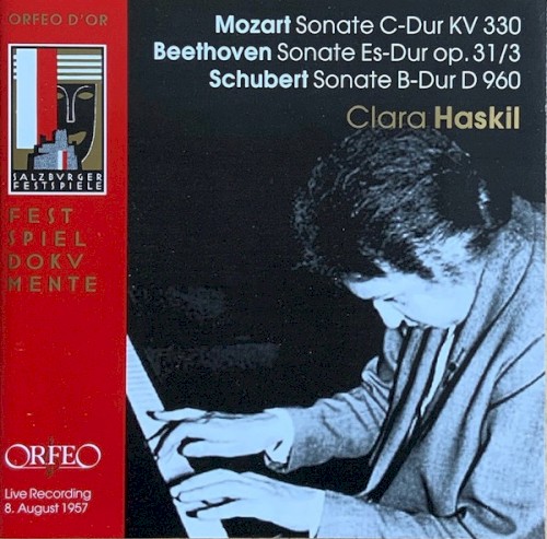 Mozart: Sonate C-Dur KV 330 / Beethoven: Sonate Es-Dur op. 31/3 / Schubert: Sonate B-Dur D 960