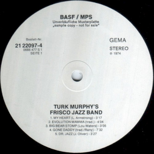 Turk Murphy's Frisco Jazz Band Live!