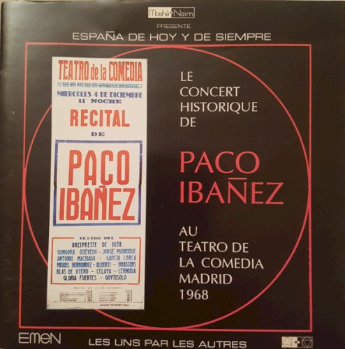 Le Concert Historique De Paco Ibañez au Teatro de la Comedia (Madrid 1968)
