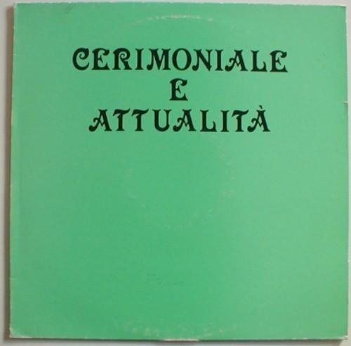 Cerimoniale e attualità